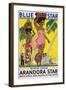 Blue Star Arandora Star Poster-Kenneth Shoesmith-Framed Giclee Print