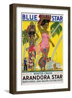 Blue Star Arandora Star Poster-Kenneth Shoesmith-Framed Giclee Print