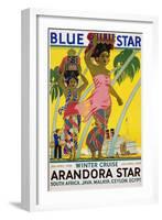 Blue Star Arandora Star Poster-Kenneth Shoesmith-Framed Giclee Print