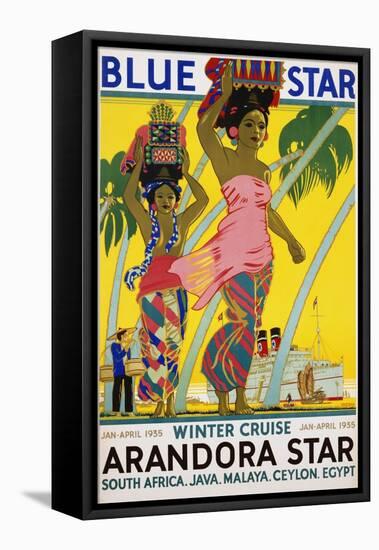 Blue Star Arandora Star Poster-Kenneth Shoesmith-Framed Stretched Canvas