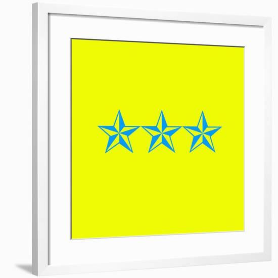 Blue Stars-null-Framed Giclee Print