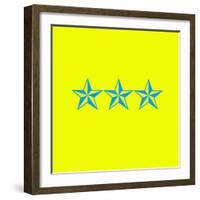 Blue Stars-null-Framed Giclee Print