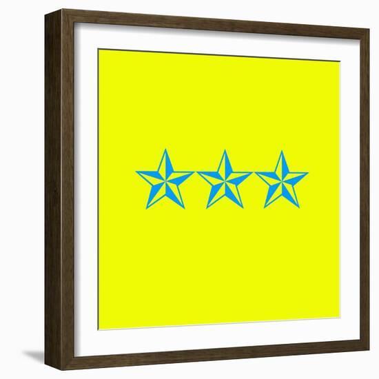 Blue Stars-null-Framed Giclee Print