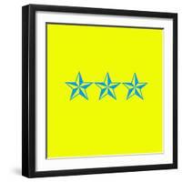 Blue Stars-null-Framed Giclee Print