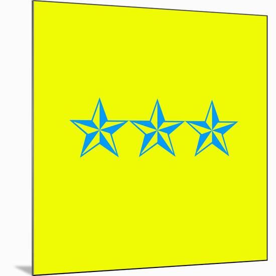 Blue Stars-null-Mounted Giclee Print