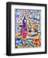 blue still life,2017-Alex Caminker-Framed Premium Giclee Print