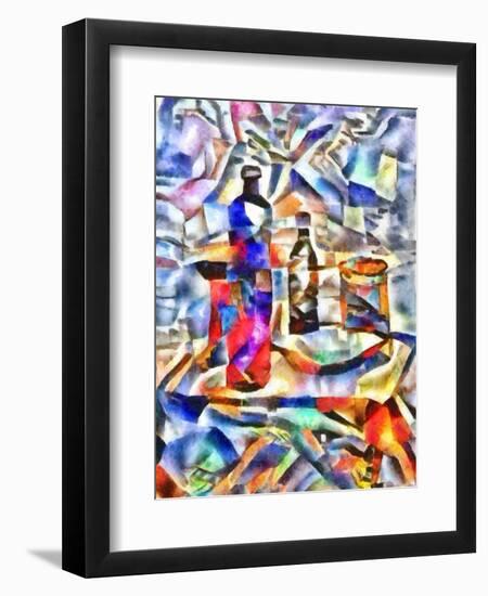 blue still life,2017-Alex Caminker-Framed Premium Giclee Print