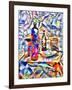 blue still life,2017-Alex Caminker-Framed Giclee Print