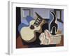 Blue Still Life with Bottle-Louis Marcoussis-Framed Giclee Print