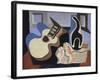 Blue Still Life with Bottle-Louis Marcoussis-Framed Giclee Print