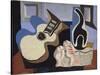 Blue Still Life with Bottle-Louis Marcoussis-Stretched Canvas