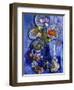 Blue Still Life with Poppies and Shells-Isy Ochoa-Framed Giclee Print