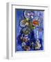 Blue Still Life with Poppies and Shells-Isy Ochoa-Framed Premium Giclee Print