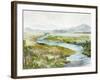 Blue Stram River-Jacob Q-Framed Art Print