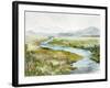 Blue Stram River-Jacob Q-Framed Art Print