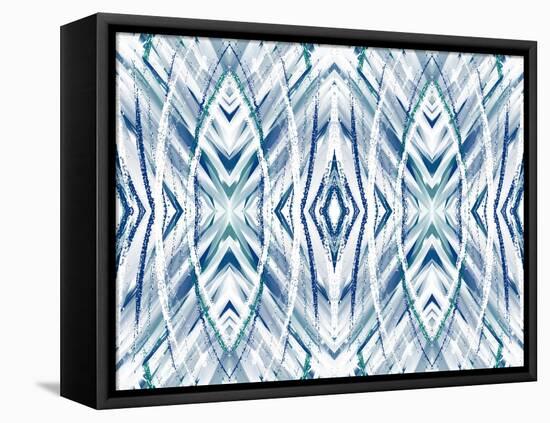 Blue Streaks II-Deanna Tolliver-Framed Stretched Canvas