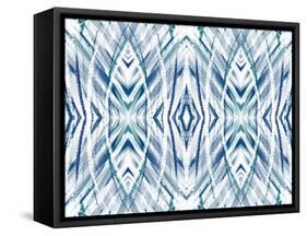 Blue Streaks II-Deanna Tolliver-Framed Stretched Canvas