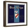 Blue Stripe Brand - Fillmore, California - Citrus Crate Label-Lantern Press-Framed Art Print