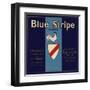 Blue Stripe Brand - Fillmore, California - Citrus Crate Label-Lantern Press-Framed Art Print