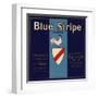 Blue Stripe Brand - Fillmore, California - Citrus Crate Label-Lantern Press-Framed Art Print