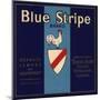 Blue Stripe Brand - Fillmore, California - Citrus Crate Label-Lantern Press-Mounted Art Print