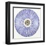 Blue Striped Bowl-Unknown 13th Century Persian Artisan-Framed Art Print