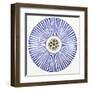 Blue Striped Bowl-Unknown 13th Century Persian Artisan-Framed Art Print