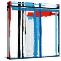 Blue Strokes-NaxArt-Stretched Canvas