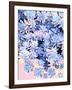 Blue Succulent Wall-Dominique Vari-Framed Giclee Print