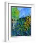 Blue summer flowers-Pol Ledent-Framed Art Print