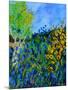 Blue summer flowers-Pol Ledent-Mounted Art Print