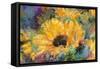 Blue Sunflowers-Richard Wallich-Framed Stretched Canvas