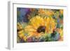 Blue Sunflowers-Richard Wallich-Framed Giclee Print