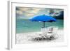 Blue Sunshade - Miami Beach - Florida-Philippe Hugonnard-Framed Photographic Print