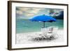 Blue Sunshade - Miami Beach - Florida-Philippe Hugonnard-Framed Photographic Print