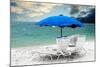 Blue Sunshade - Miami Beach - Florida-Philippe Hugonnard-Mounted Photographic Print