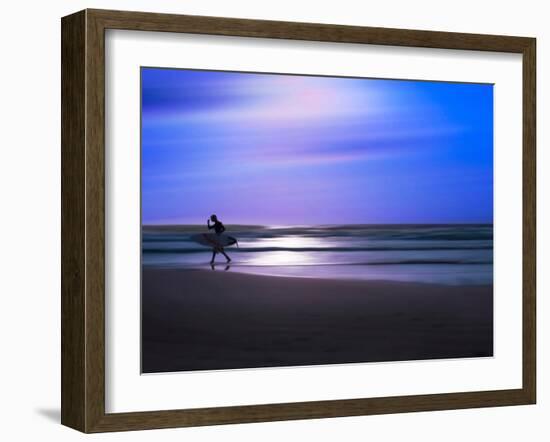 Blue Surfer II-Josh Adamski-Framed Photographic Print