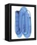 Blue Swish IV-Bellissimo Art 0-Framed Stretched Canvas