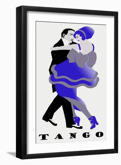 Blue Tango-null-Framed Giclee Print