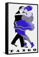 Blue Tango-null-Framed Stretched Canvas