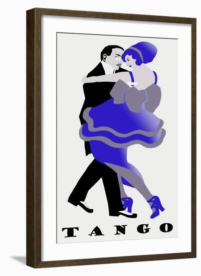 Blue Tango-null-Framed Giclee Print