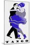 Blue Tango-null-Mounted Giclee Print