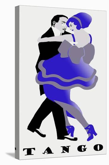 Blue Tango-null-Stretched Canvas