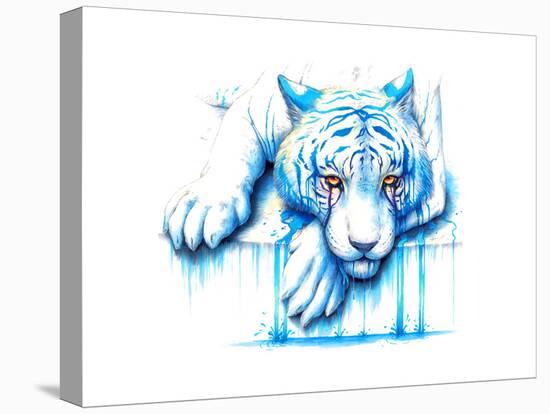 Blue Tears-JoJoesArt-Stretched Canvas