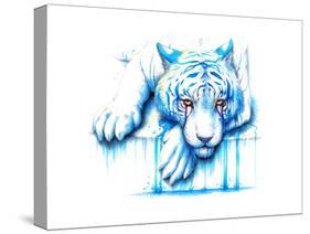 Blue Tears-JoJoesArt-Stretched Canvas