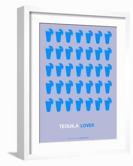 Blue Tequila Shots-NaxArt-Framed Art Print