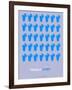 Blue Tequila Shots-NaxArt-Framed Art Print