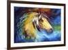 Blue Thunder War Pony-Marcia Baldwin-Framed Art Print