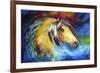 Blue Thunder War Pony-Marcia Baldwin-Framed Art Print