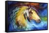 Blue Thunder War Pony-Marcia Baldwin-Framed Stretched Canvas